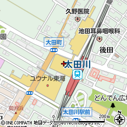 名鉄協商ラスパ太田川南館駐車場周辺の地図