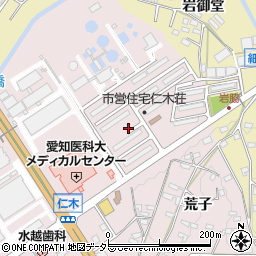 愛知県岡崎市仁木町川越周辺の地図