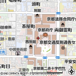京都府庁　政策企画部企画統計課情報分析担当周辺の地図