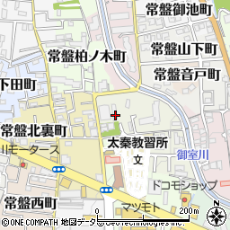 京都府京都市右京区常盤出口町周辺の地図