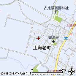 三重県四日市市上海老町周辺の地図