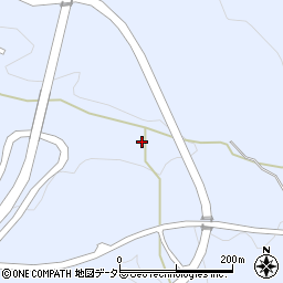愛知県豊田市下山田代町中後山周辺の地図