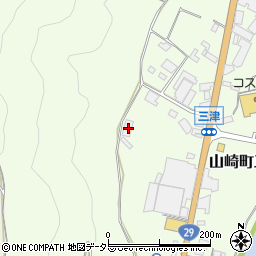 兵庫県宍粟市山崎町三津438周辺の地図