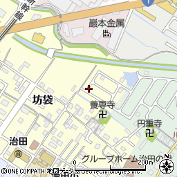 滋賀県栗東市坊袋周辺の地図