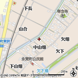 愛知県豊田市永覚町中山畑16周辺の地図