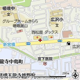 ファミリーマート嵯峨新宮町店周辺の地図