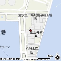清水倉庫江尻事業所第１冷蔵庫周辺の地図