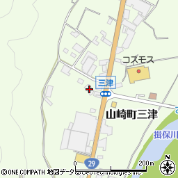 兵庫県宍粟市山崎町三津191周辺の地図
