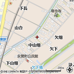 愛知県豊田市永覚町中山畑9周辺の地図