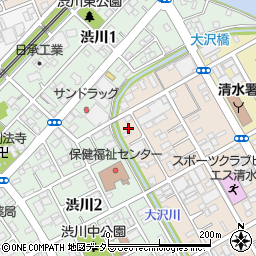 静岡県静岡市清水区西大曲町10-6周辺の地図