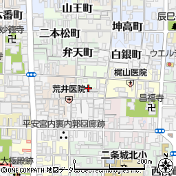 京都府京都市上京区東神明町周辺の地図
