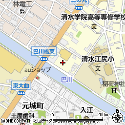 静岡県静岡市清水区二の丸町7周辺の地図