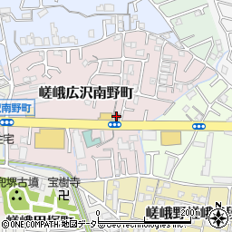 京都広沢郵便局周辺の地図