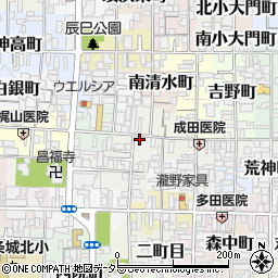 京都府京都市上京区西天秤町周辺の地図