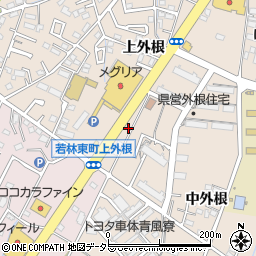 愛知県豊田市若林東町上外根79周辺の地図