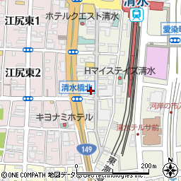 １００円広場周辺の地図