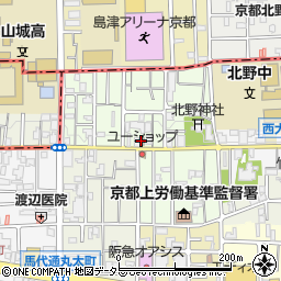 京都西ノ京伯楽郵便局 ＡＴＭ周辺の地図