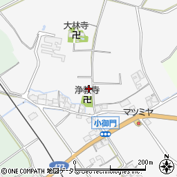 滋賀県日野町（蒲生郡）小御門周辺の地図