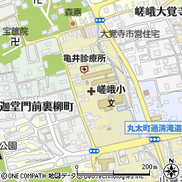 右京区役所　嵯峨出張所周辺の地図