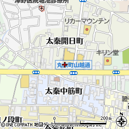 来来亭 太秦店周辺の地図