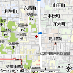 京都府京都市上京区尼ケ崎横町周辺の地図