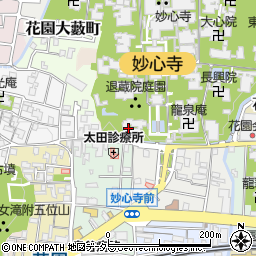 京都府京都市右京区花園妙心寺町67周辺の地図