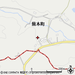 愛知県豊田市蕪木町井山周辺の地図