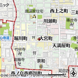 京都府京都市上京区大宮町498周辺の地図