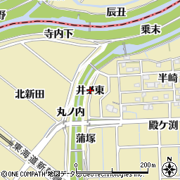 愛知県刈谷市泉田町井ノ東周辺の地図