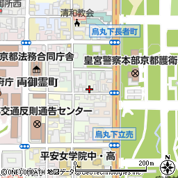 京都府京都市上京区中出水町周辺の地図
