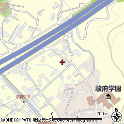 静岡県静岡市葵区内牧1707周辺の地図