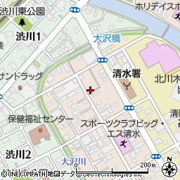 静岡県静岡市清水区西大曲町8-5周辺の地図
