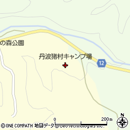 丹波猪村キャンプ場周辺の地図