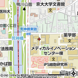 京都府京都市左京区吉田下阿達町周辺の地図