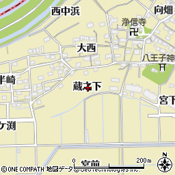 愛知県刈谷市泉田町蔵之下周辺の地図