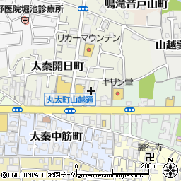 京都府京都市右京区太秦開日町13-13周辺の地図