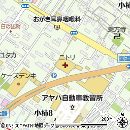 ニトリ草津栗東店周辺の地図