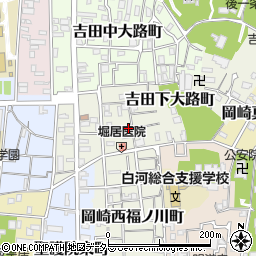 京都府京都市左京区吉田下大路町45周辺の地図