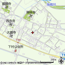 三重県三重郡菰野町下村198周辺の地図