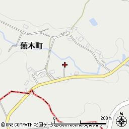 愛知県豊田市蕪木町中屋敷周辺の地図