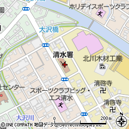 静岡市消防局　警防部清水消防署予防係周辺の地図