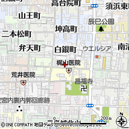 京都府京都市上京区田村備前町周辺の地図