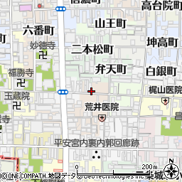 京都府京都市上京区西神明町周辺の地図