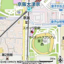 スポーツ会館周辺の地図