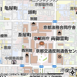 京都府庁監査委員事務局　監査第二課府民簡易監査室周辺の地図