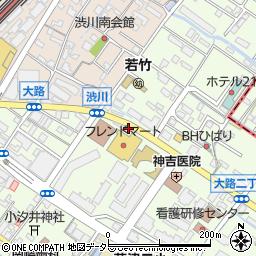 秋吉 草津店周辺の地図
