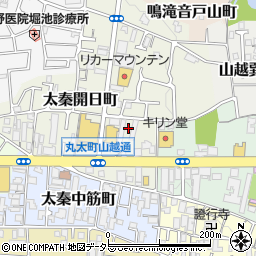 京都府京都市右京区太秦開日町13-9周辺の地図