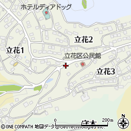 静岡県伊豆の国市立花周辺の地図