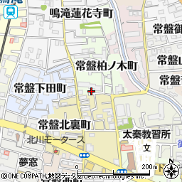 京都府京都市右京区常盤柏ノ木町2-2周辺の地図