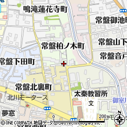 京都府京都市右京区常盤柏ノ木町1-7周辺の地図